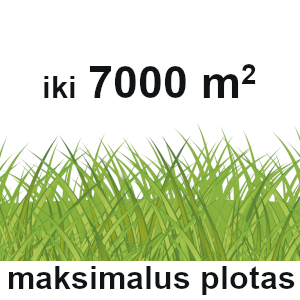 žolės robotas pjauna iki 70 arų plotą