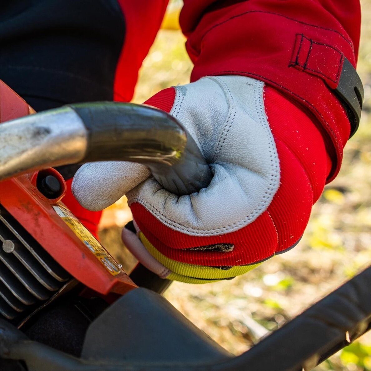 Oregon Protect PRO Hi-Vis pjūklininko pirštinės 9