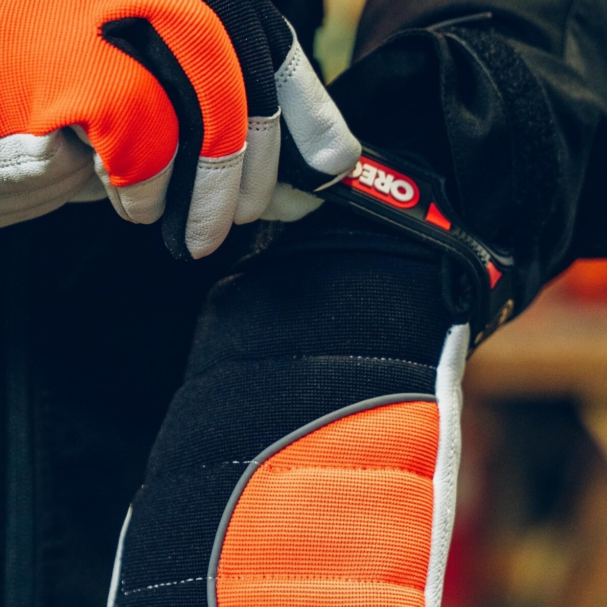 Oregon Protect PRO Hi-Vis pjūklininko pirštinės 4