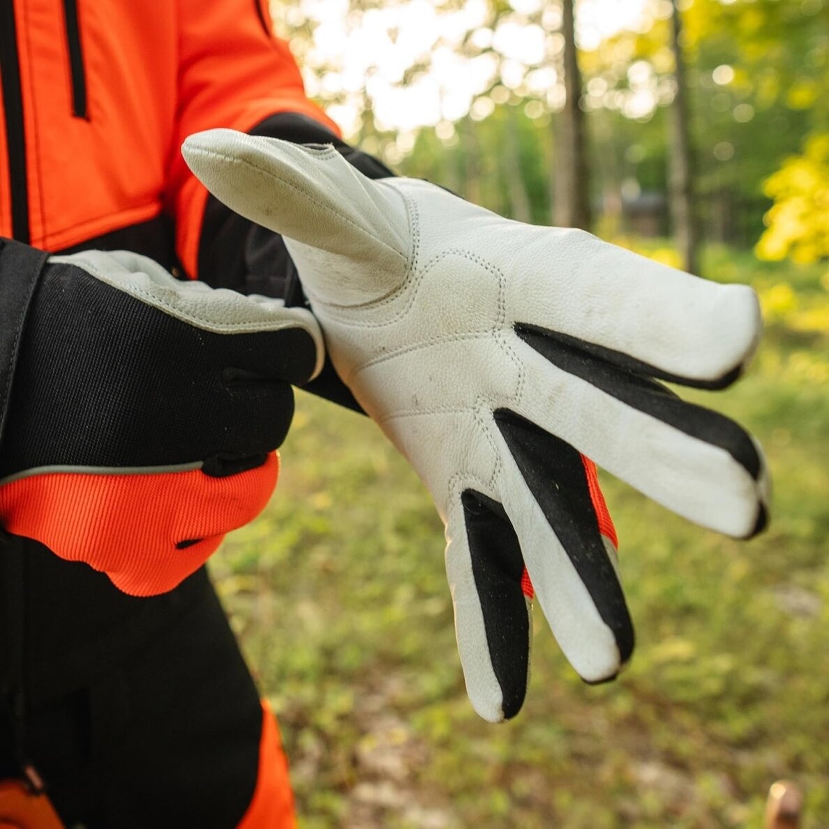 Oregon Protect PRO Hi-Vis pjūklininko pirštinės 3