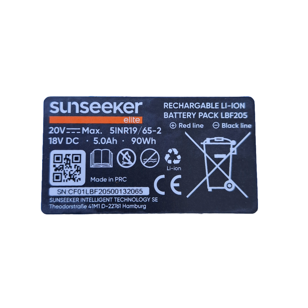 Akumuliatorius 5.0 Ah LBF205 Sunseeker vejos robotams 2 Akumuliatorius 5.0 Ah LBF205 Sunseeker vejos robotams 2