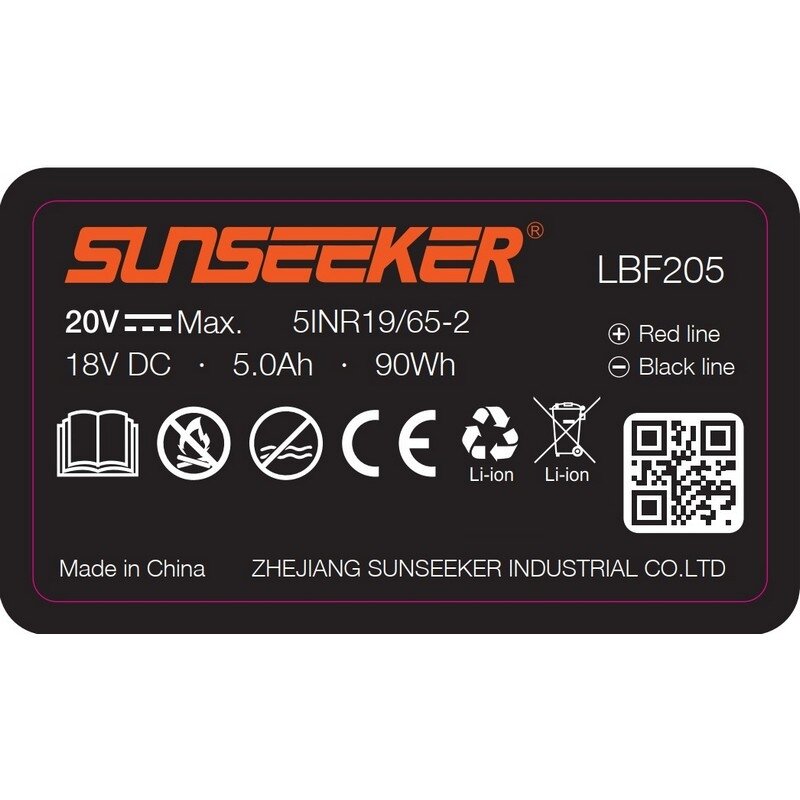 Akumuliatorius 5.0 Ah LBF205 Sunseeker vejos robotams 1