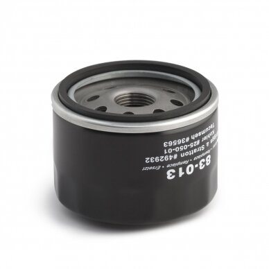 Alyvos filtras daugeliui Briggs&Stratton variklių su tepalo pompa, trumpesnė filtro 83- 283 versija (#492932) 1