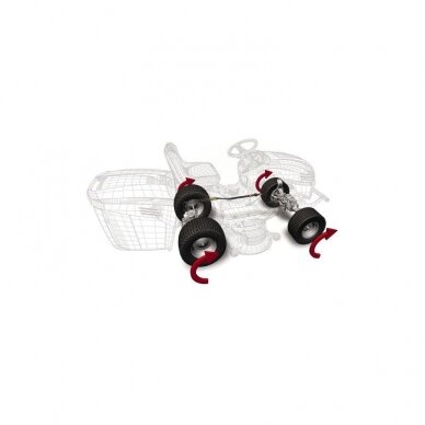 CASTELGARDEN XHT 240 4WD VEJOS TRAKTORIUKAS 2