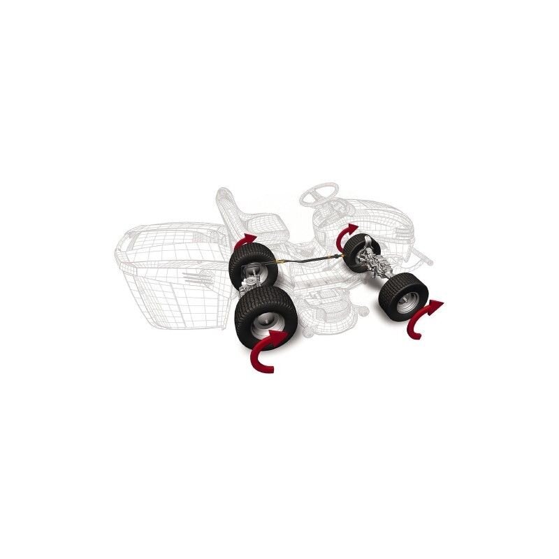 CASTELGARDEN XHT 240 4WD VEJOS TRAKTORIUKAS 2