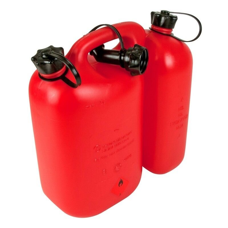 Kombinuotas bakelis kurui ir alyvai Oregon 5+3 l Raudonas 1