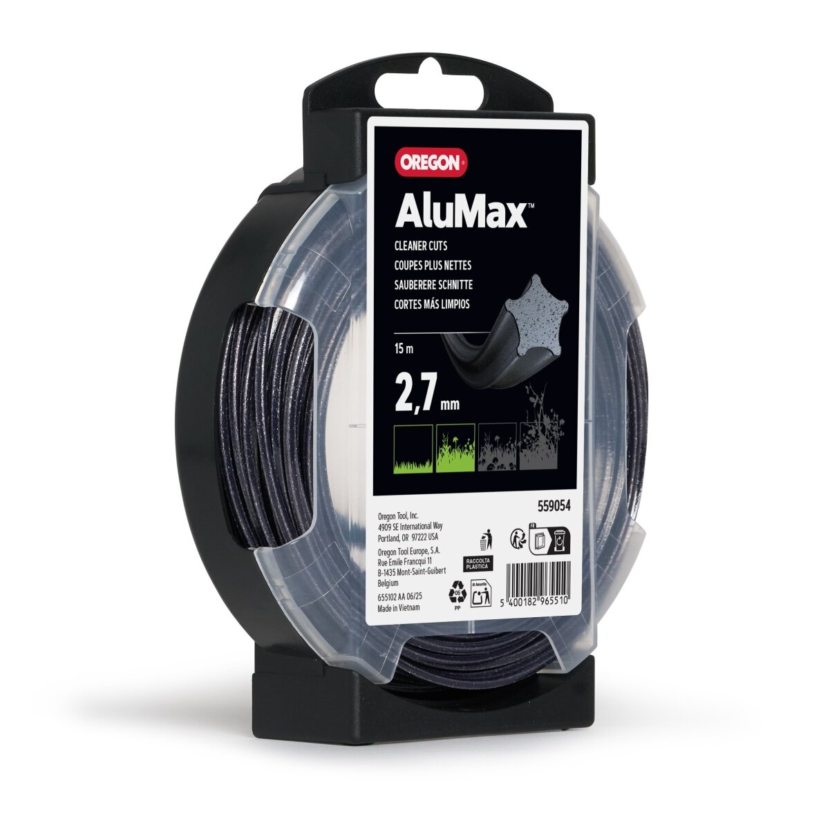 Oregon AluMax pjovimo valas 2,7mm/15m 1 Oregon AluMax pjovimo valas 2,7mm/15m 1