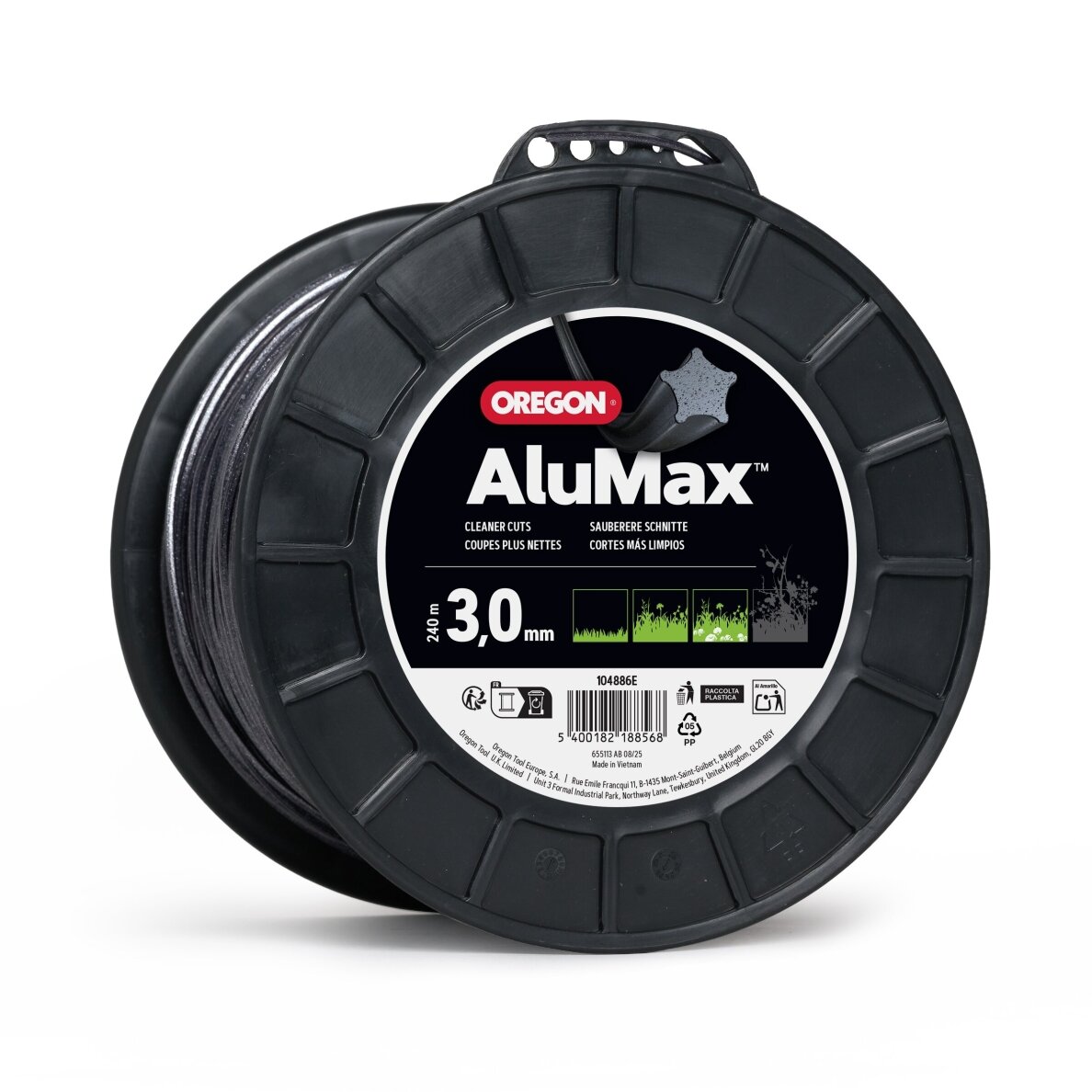 Oregon AluMax pjovimo valas 3,0mm/240m Oregon AluMax pjovimo valas 3,0mm/240m
