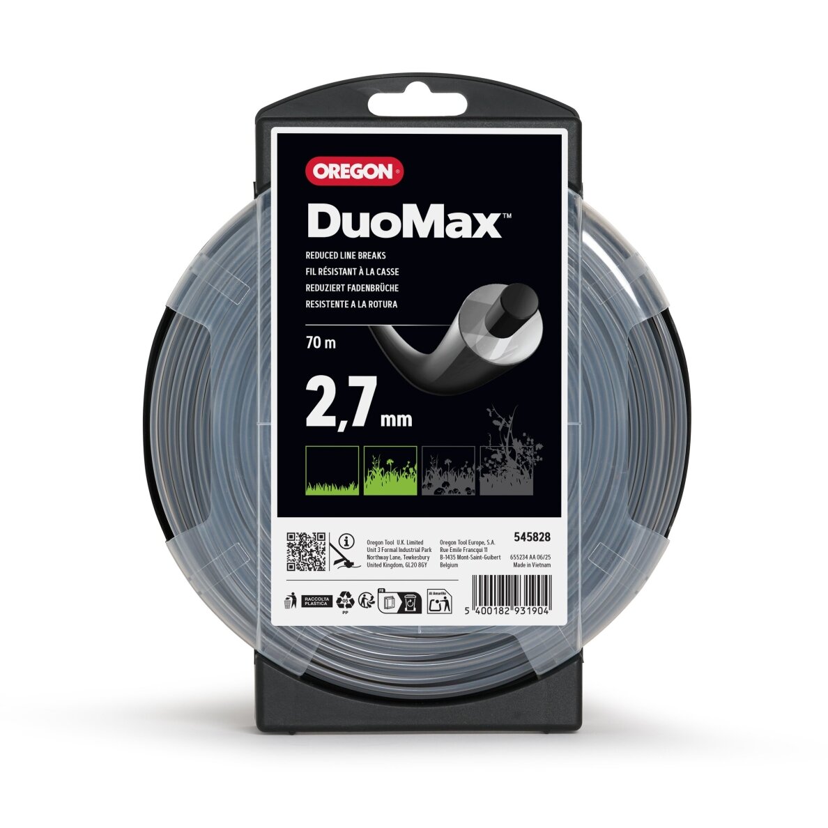 Oregon DuoMax pjovimo valas 2,7mm/70m