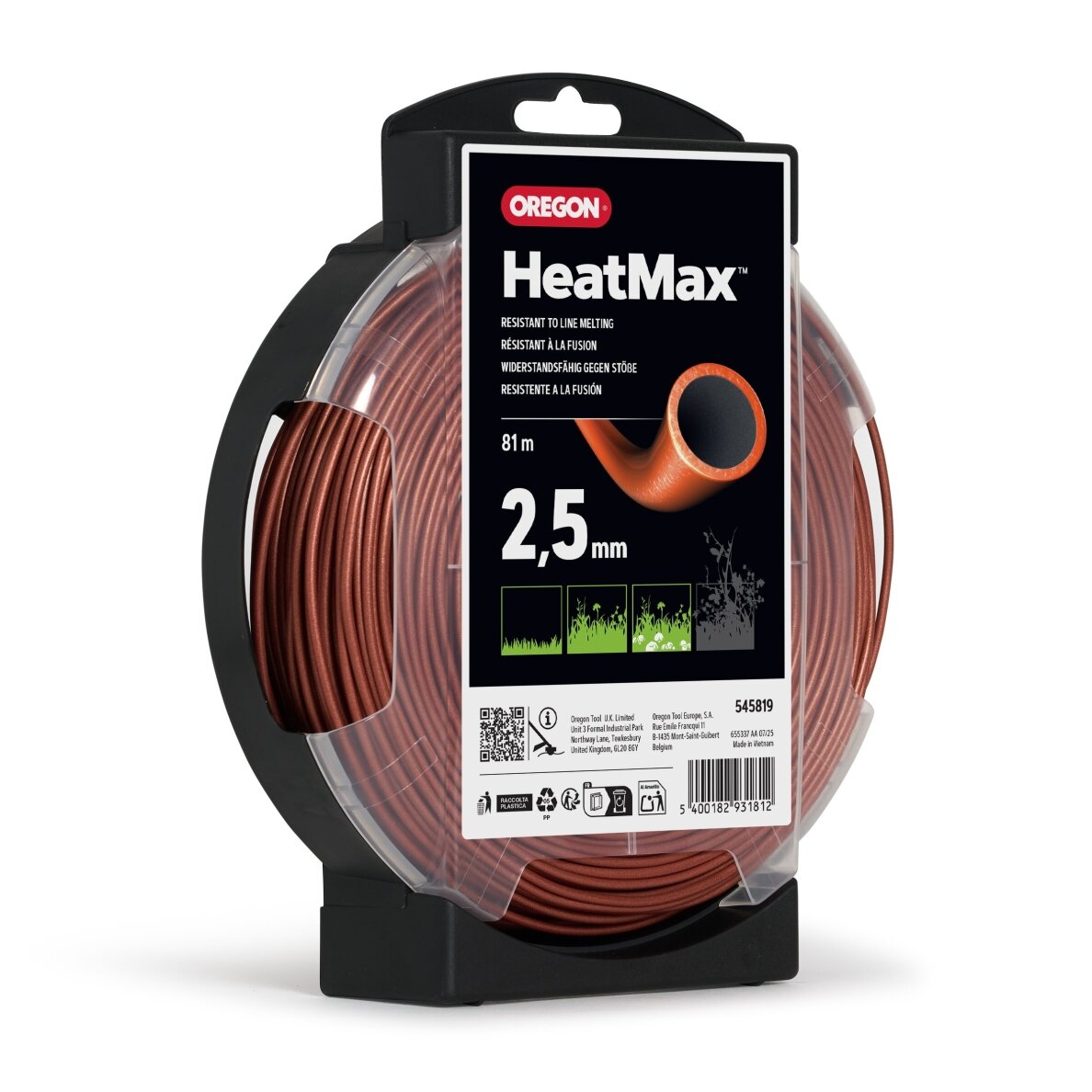 Oregon HeatMax pjovimo valas 2,5mm/81m 1 Oregon HeatMax pjovimo valas 2,5mm/81m 1