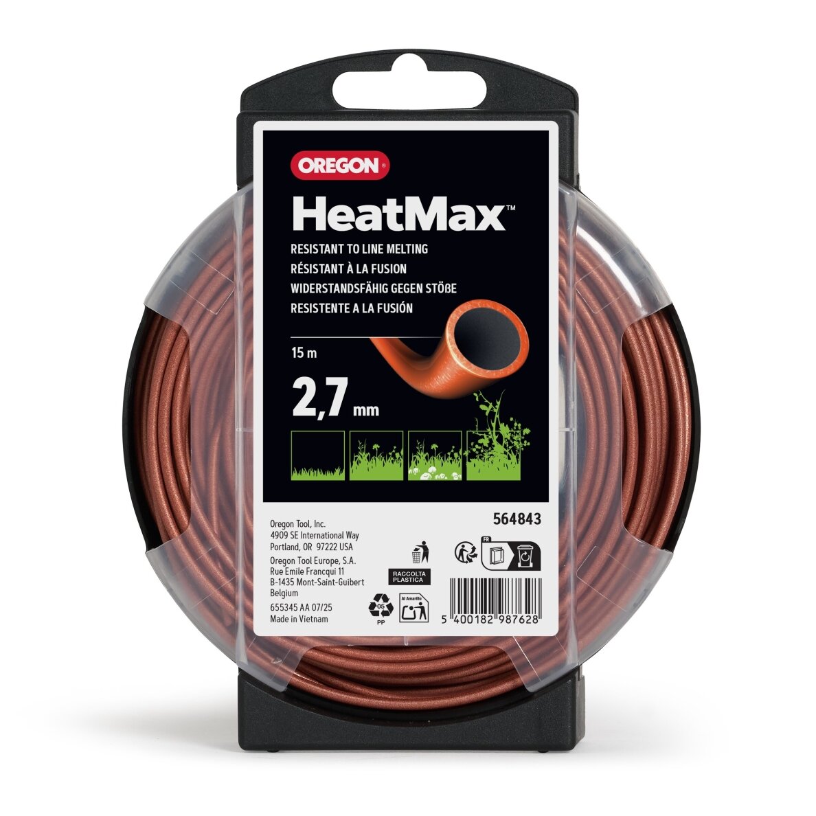 Oregon HeatMax pjovimo valas 2,7mm/15m