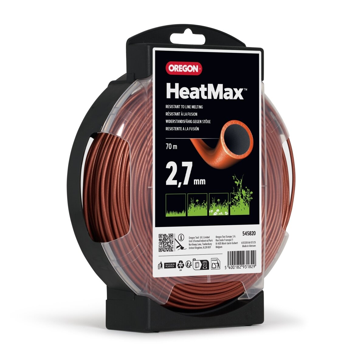 Oregon HeatMax pjovimo valas 2,7mm/70m 1