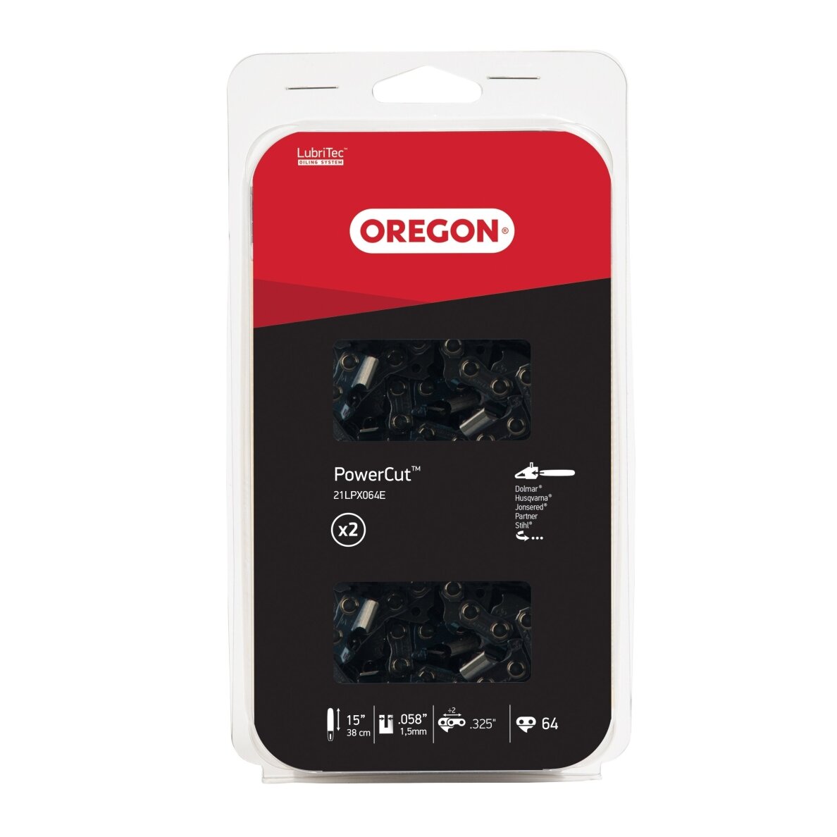 Oregon pjovimo grandinės TWINPACK 21LPX064E
