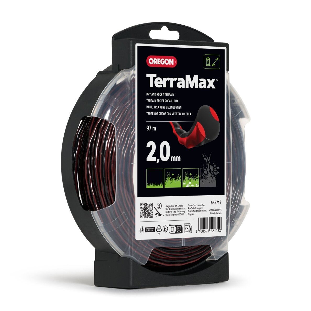 Oregon Terramax pjovimo valas 2,0mm/97m 1