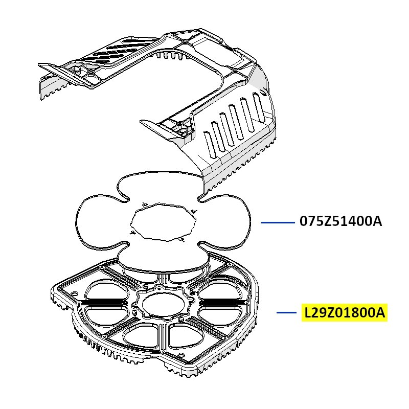 Peilio apsauga vidinė iš plastiko (L29Z01800A) Peilio apsauga vidinė iš plastiko (L29Z01800A)