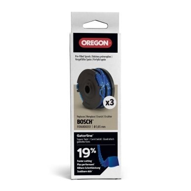 Ritė su valu "Gatorline", F016800351 Bosch, 3 vnt. Ritė su valu "Gatorline", F016800351 Bosch, 3 vnt.