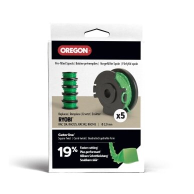 Ritė su valu "Gatorline", RAC124 Ryobi, 5vnt. Ritė su valu "Gatorline", RAC124 Ryobi, 5vnt.