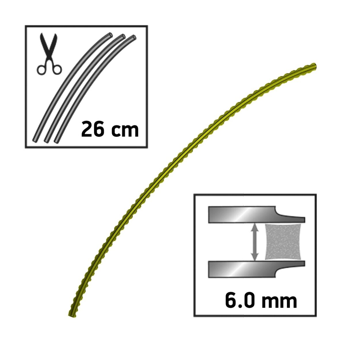 Valas Techni-Blade, 6mm, 50 vnt. 1
